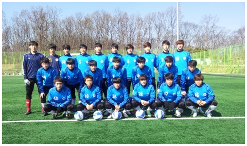 원광디지털대학교 축구팀 단체 사진