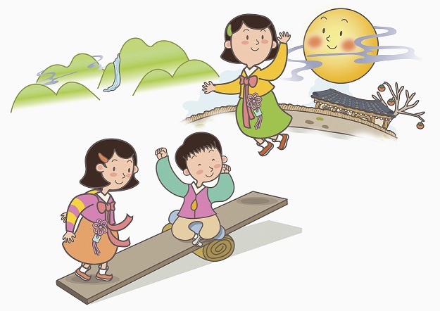 추석 삽화 이미지