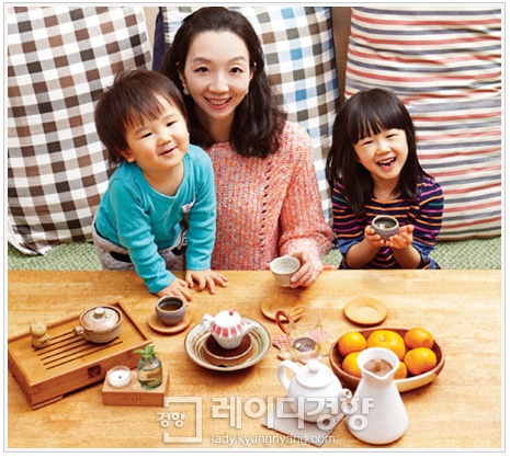 아이들과 이유진 씨 모습