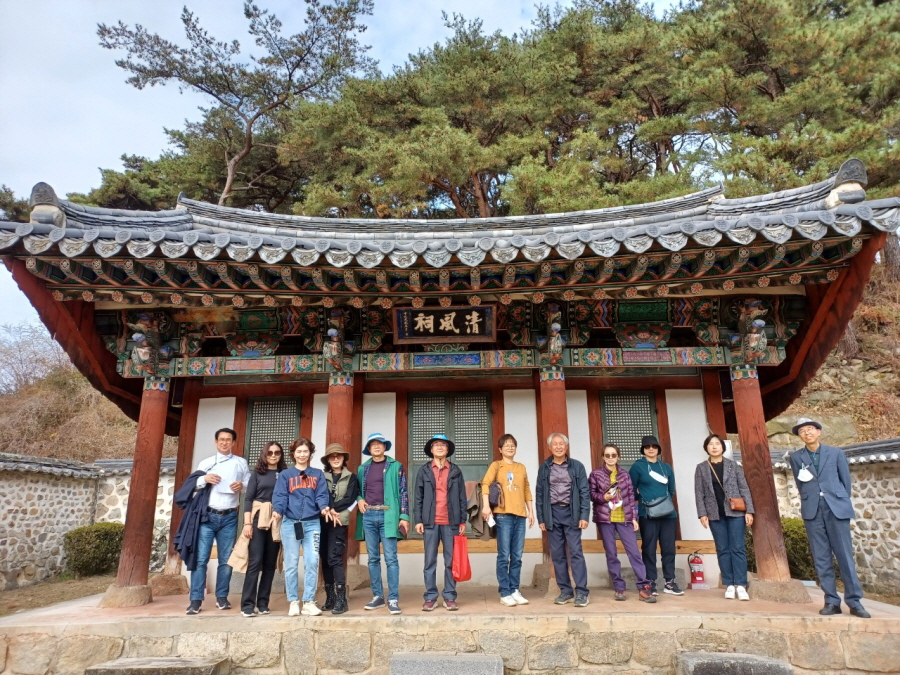 웰니스문화관광해설 현장실습 단체사진