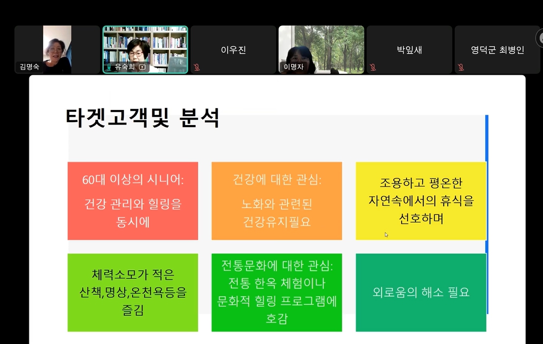 웰니스관광상품기획 1차 온라인 수업: 구체화하기3