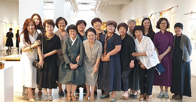 채담정 전통 침선모임 단체사진