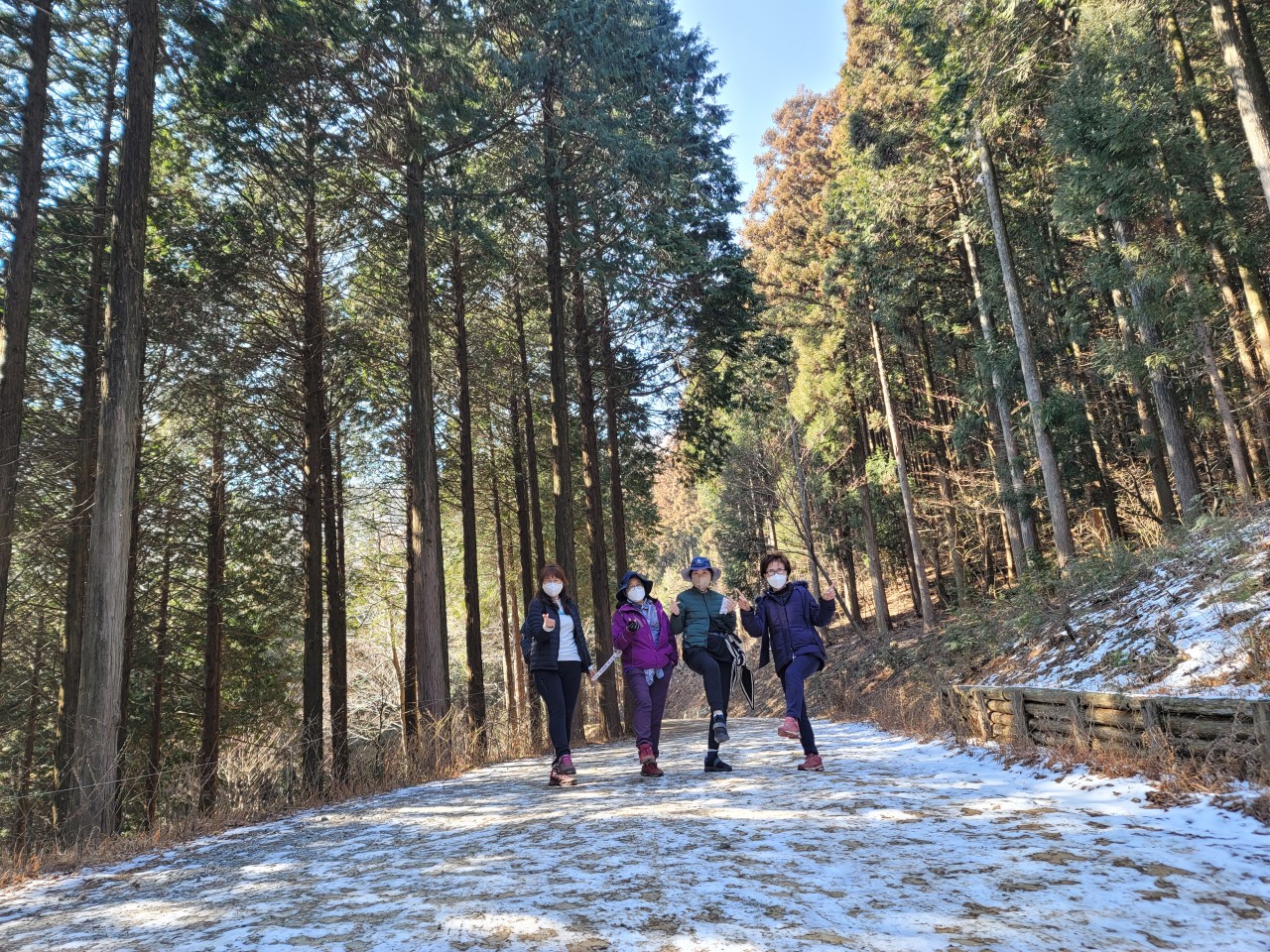 사회복지학과 동문회 - 전남 장성 축령산 둘레길 탐방(22.2.12)